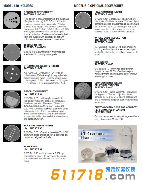 美國CIRS 610 AAPM CT性能模體具體參數.png